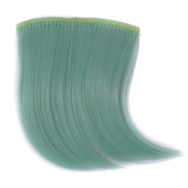 Color Gradient Invisible Seamless Hair Extension Wig Piece Straight Hair Piece Color Bangs Hair Piece(Fluorescent Green Light) - free shipping - PMC TechLife - Order now!