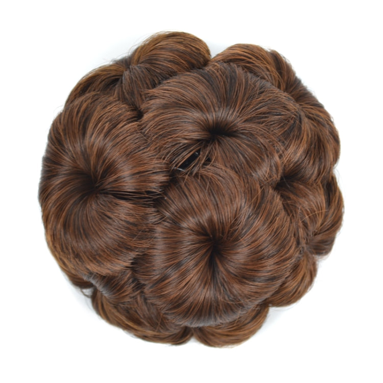 Wig Ball Head Flower Hairpin Hair Bag Wig Headband for Bride(Light Brown) - free shipping - PMC TechLife - Order now!