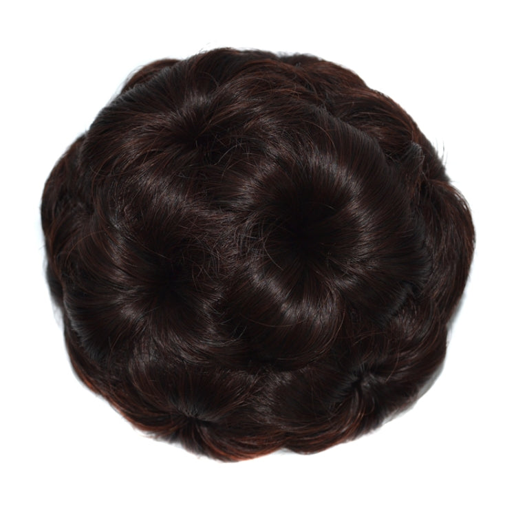 Wig Ball Head Flower Hairpin Hair Bag Wig Headband for Bride(Dark Brown) - free shipping - PMC TechLife - Order now!