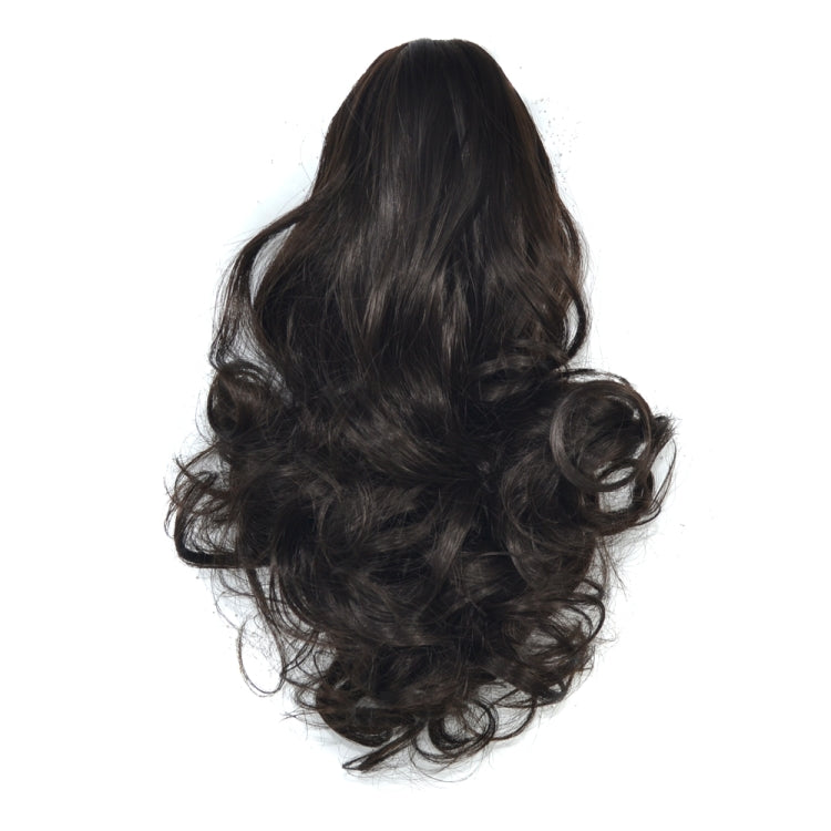 Natural Short Curly Hair Clip-on Pear Blossom Roll Horsetail Wig (Black Brown) - free shipping - PMC TechLife - Order now!