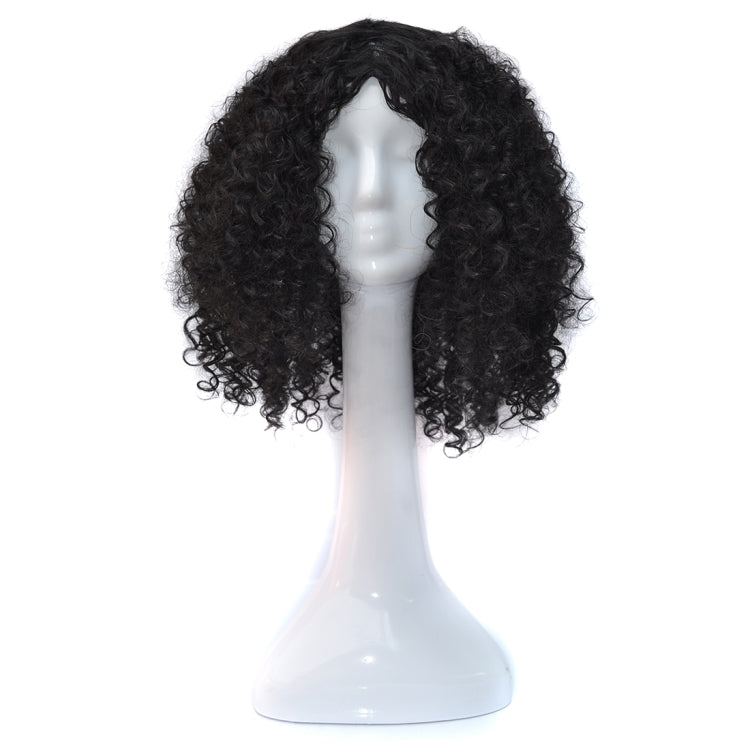 T191006 European and American Wig Headgear with Short and Small Curly Hair for Women (Black) - free shipping - PMC TechLife - Order now!