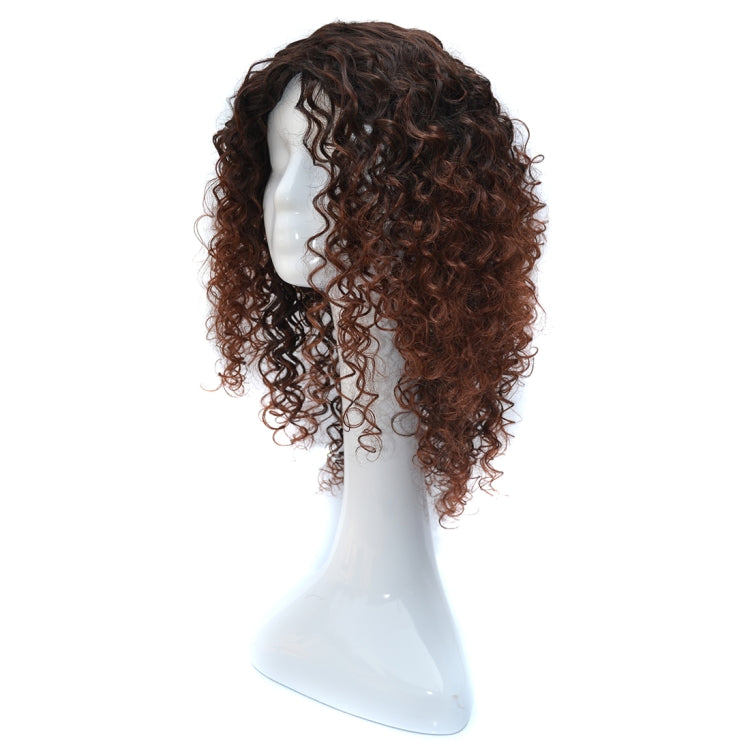 T191006 European and American Wig Headgear with Short and Small Curly Hair for Women (Black Brown) - free shipping - PMC TechLife - Order now!