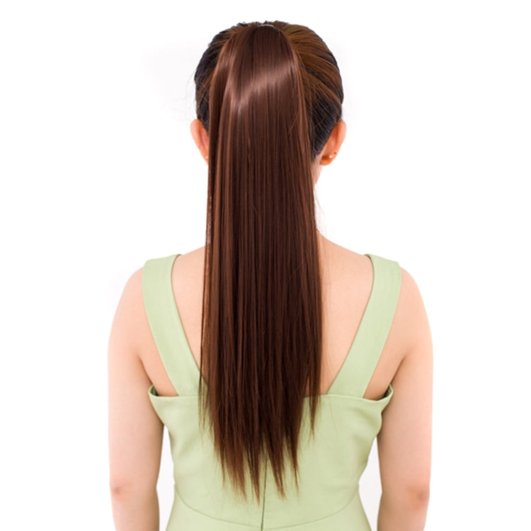 Natural Long Straight Hair Ponytail Bandage-style Wig Ponytail for Women���Length: 60cm (Flaxen) - free shipping - PMC TechLife - Order now!
