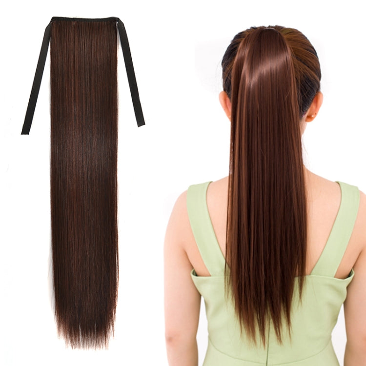 Natural Long Straight Hair Ponytail Bandage-style Wig Ponytail for Women���Length: 60cm (Marron) - free shipping - PMC TechLife - Order now!