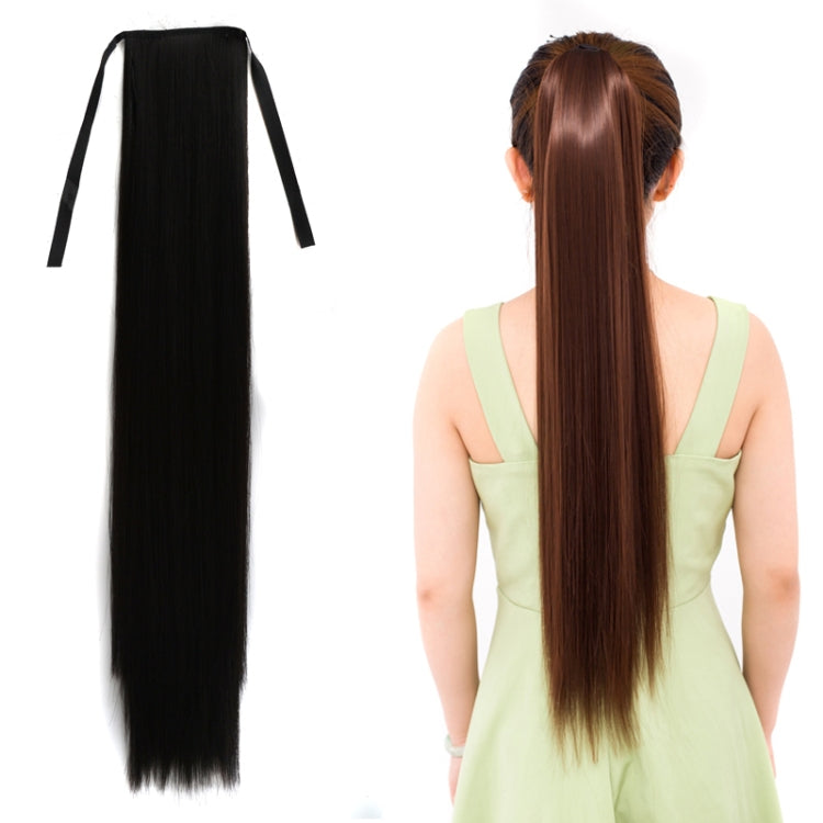 Natural Long Straight Hair Ponytail Bandage-style Wig Ponytail for Women���Length: 75cm(Black) - free shipping - PMC TechLife - Order now!