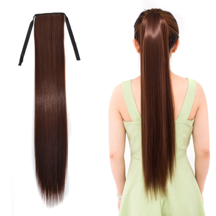 Natural Long Straight Hair Ponytail Bandage-style Wig Ponytail for Women���Length: 75cm (Marron) - free shipping - PMC TechLife - Order now!