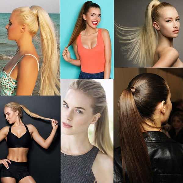 88# Invisible Seamless Bandage-style  Wig Long Straight Hair Wig Ponytail - free shipping - PMC TechLife - Order now!