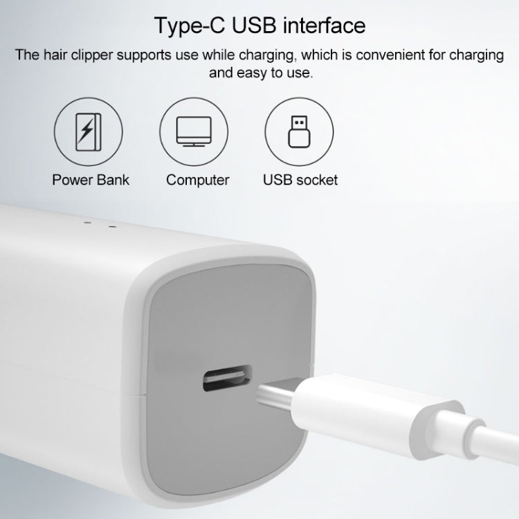 Original Xiaomi Enchen Boost Intelligent Fast Charging Electric Hair Trimmer Haircut Machine (White) - Hair Trimmer by Xiaomi | Online Shopping South Africa | PMC TechLife | Buy Now Pay Later Mobicred