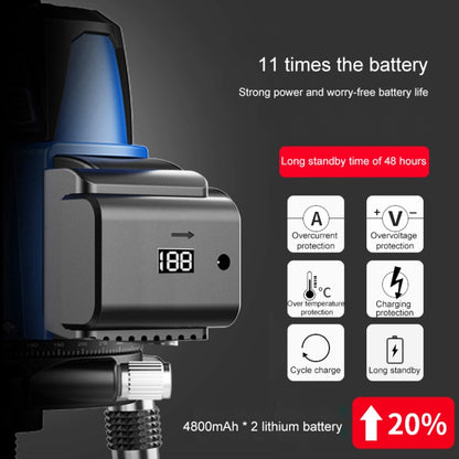 MBOOS LD Blue Light 5 Line Outdoor Laser Level Instrument with Suitcase & 1m Tripod - Laser Rangefinder by PMC Jewellery | Online Shopping South Africa | PMC Jewellery | Buy Now Pay Later Mobicred