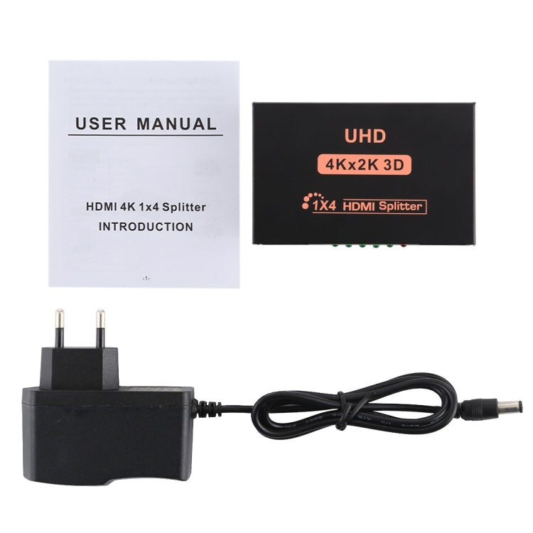CY10 UHD 4K x 2K 3D 1 x 4 HDMI Splitter (AU Plug) - Splitter by PMC TechLife | Online Shopping South Africa | PMC TechLife | Buy Now Pay Later Mobicred