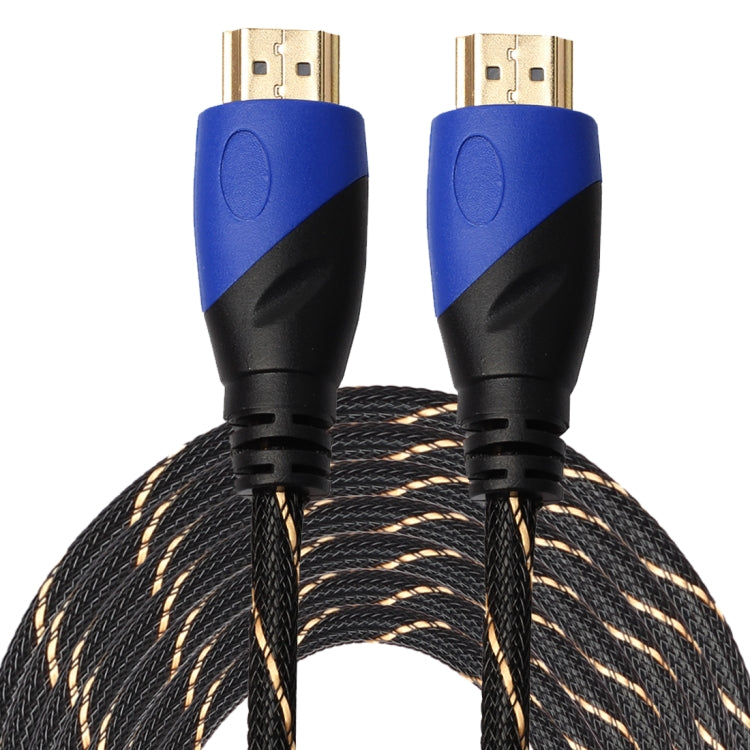 15m HDMI 1.4 Version 1080P Woven Net Line Blue Black Head HDMI Male to HDMI Male Audio Video Connector Adapter Cable - Cable by PMC TechLife | Online Shopping South Africa | PMC TechLife | Buy Now Pay Later Mobicred