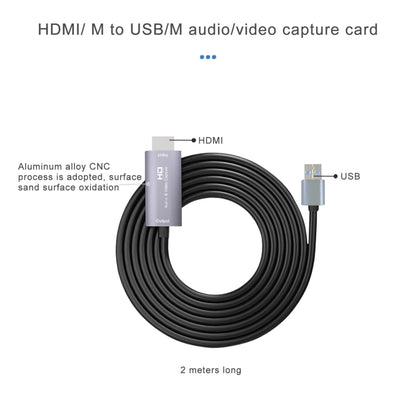 Z36 HDMI Male to USB Male HD Video Capture Card, Cable Length: 2m - Video Capture Solutions by PMC Jewellery | Online Shopping South Africa | PMC Jewellery | Buy Now Pay Later Mobicred