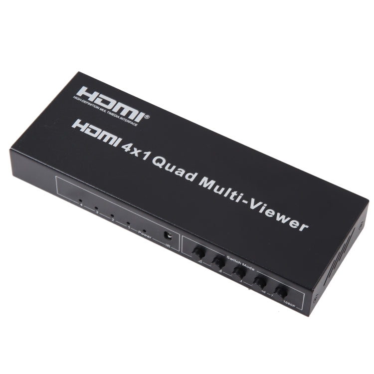 4 in 1 Out HDMI Quad Multi-viewer with Seamless Switcher, US Plug - Switch by PMC Jewellery | Online Shopping South Africa | PMC Jewellery | Buy Now Pay Later Mobicred