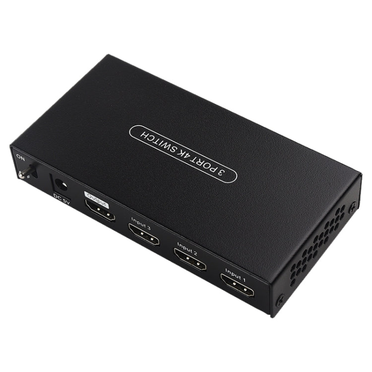 Measy SWH4631 4K 60Hz 3 In 1 Out HDMI Converter Switcher, Plug Type: EU Plug (Black) - free shipping - PMC Jewellery - Order now!