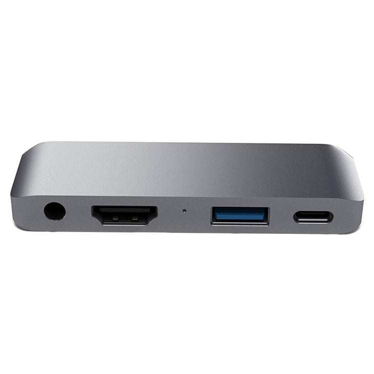 HW-TC29 4 In 1 Type-C / USB-C Multifunctional Extension HUB Adapter iPad Pro Hub (Grey) - USB HUB by PMC Jewellery | Online Shopping South Africa | PMC Jewellery | Buy Now Pay Later Mobicred