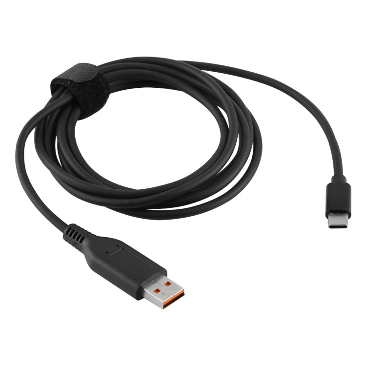 Yoga 3 Interface to Type-C / USB-C Male Power Adapter Charger Cable for Lenovo Yoga 3, Length: About 1.8m (Black) - For Lenovo by PMC TechLife | Online Shopping South Africa | PMC TechLife | Buy Now Pay Later Mobicred