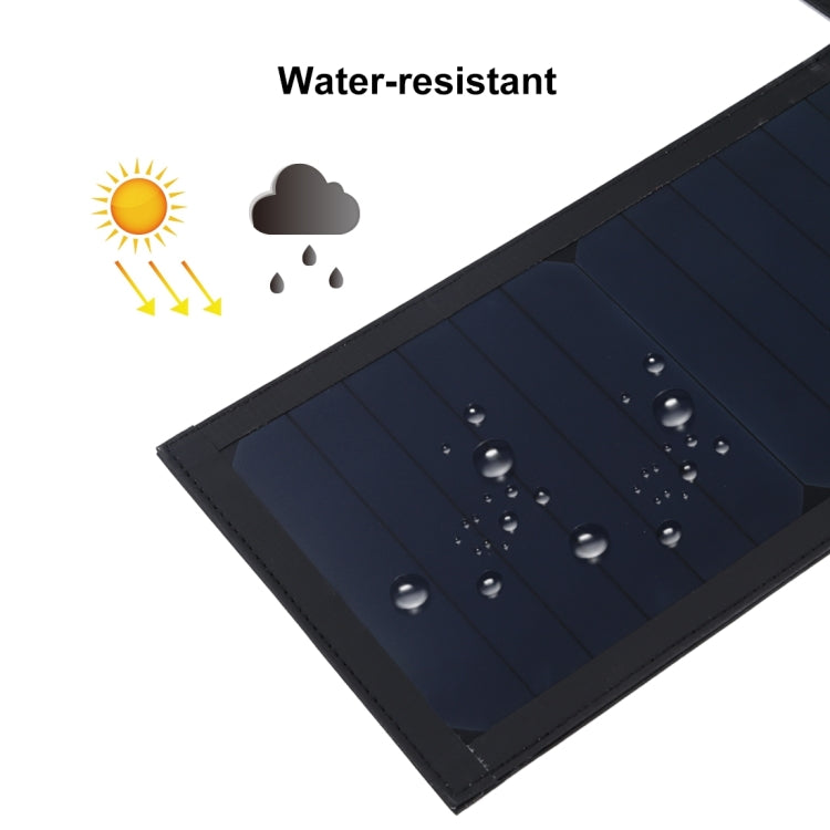 HAWEEL 28W Foldable Umbrella Top Solar Panel Charger with 5V 3A Max Dual USB Ports, Support QC3.0 / FCP / SCP/ AFC / SFCP Protocol(Black) - free shipping - PMC Jewellery - Order now!