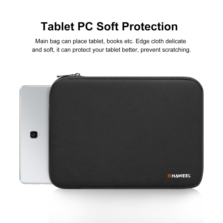 HAWEEL 9.7 inch Sleeve Case Zipper Briefcase Carrying Bag, For iPad 9.7 inch / iPad Pro 9.7 inch, Galaxy, Lenovo, Sony, Xiaomi, Huawei 9.7 inch Tablets(Black) - Other by HAWEEL | Online Shopping South Africa | PMC TechLife | Buy Now Pay Later Mobicred