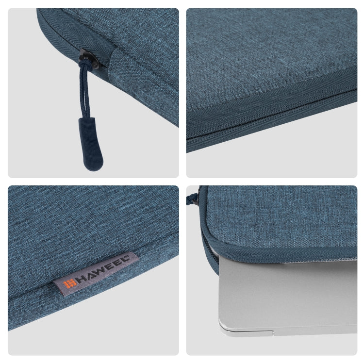 HAWEEL 13 inch Laptop Sleeve Case Zipper Briefcase Bag for 12.5-13.5 inch Laptop(Dark Blue) - 12.1 inch by HAWEEL | Online Shopping South Africa | PMC TechLife | Buy Now Pay Later Mobicred