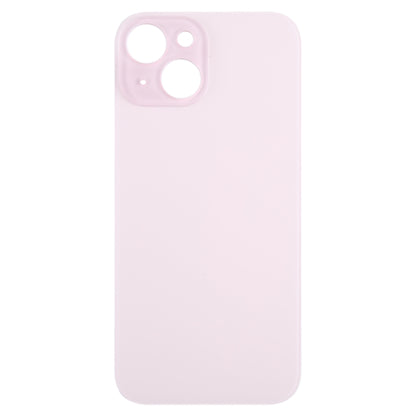 For iPhone 15 Easy Replacement Big Camera Hole Glass Back Battery Cover(Pink) - Back Cover by PMC Jewellery | Online Shopping South Africa | PMC Jewellery | Buy Now Pay Later Mobicred