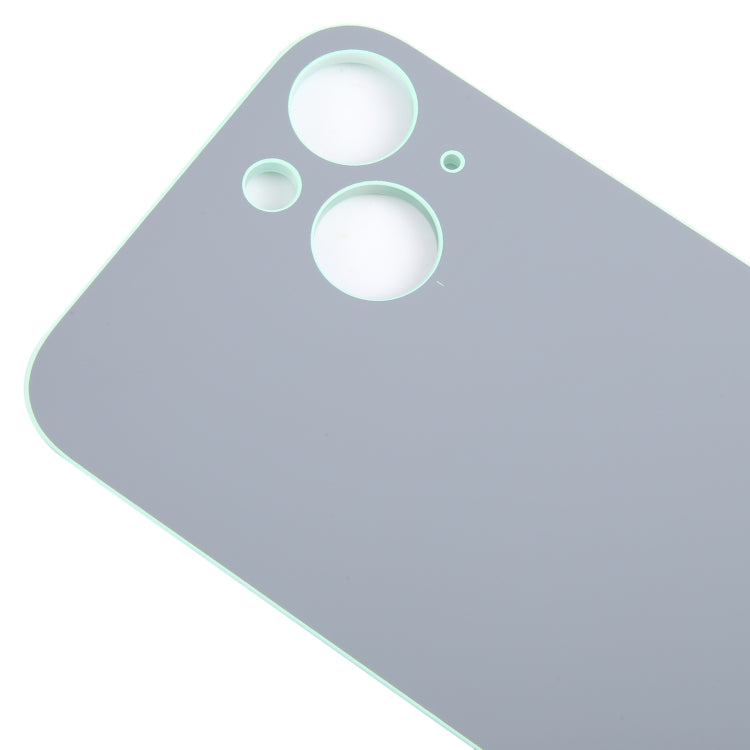 For iPhone 15 Easy Replacement Big Camera Hole Glass Back Battery Cover(Green) - Back Cover by PMC Jewellery | Online Shopping South Africa | PMC Jewellery | Buy Now Pay Later Mobicred