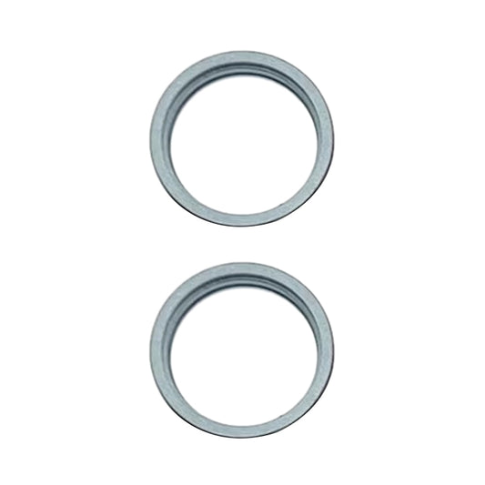 For iPhone 15 / 15 Plus 2pcs/set Rear Camera Glass Lens Metal Outside Protector Hoop Ring (Blue) - Camera Series by PMC Jewellery | Online Shopping South Africa | PMC Jewellery