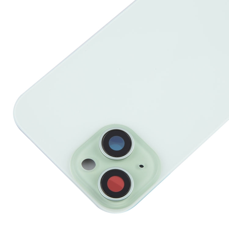 For iPhone 15 Battery Back Cover with Camera Lens Cover + MagSafe Magnet(Green) - Back Cover by PMC Jewellery | Online Shopping South Africa | PMC Jewellery | Buy Now Pay Later Mobicred