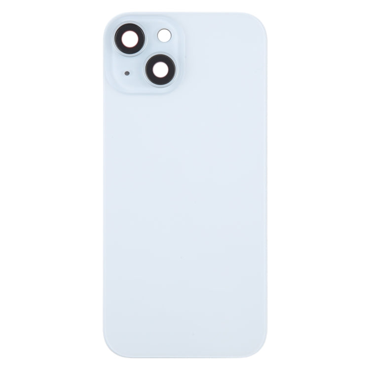 For iPhone 15 Battery Back Cover with Camera Lens Cover + MagSafe Magnet(Blue) - Back Cover by PMC Jewellery | Online Shopping South Africa | PMC Jewellery | Buy Now Pay Later Mobicred