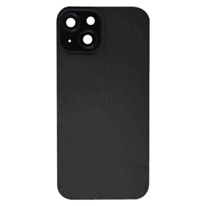 For iPhone 15 Plus Glass Battery Back Cover with Flash Bracket + Wireless Charging Module(Black) - Back Cover by PMC Jewellery | Online Shopping South Africa | PMC Jewellery | Buy Now Pay Later Mobicred