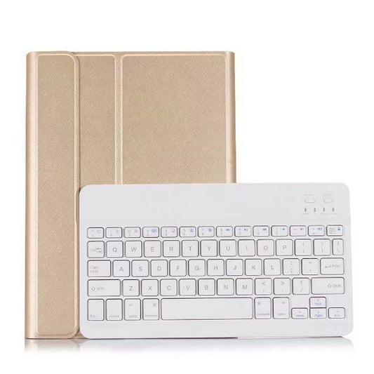 Detachable Bluetooth Keyboard + Horizontal Flip Leather Tablet Case with Holder for iPad Pro 9.7 inch, iPad Air, iPad Air 2, iPad 9.7 inch (2017), iPad 9.7 inch (2018) (Gold) - For iPad Pro by PMC Jewellery | Online Shopping South Africa | PMC Jewellery