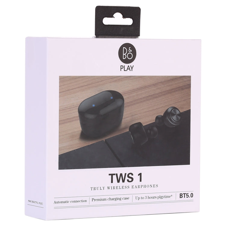 Air Twins TWS1 Bluetooth V5.0 Wireless Stereo Earphones with Magnetic Charging Box(Black) - TWS Earphone by PMC Jewellery | Online Shopping South Africa | PMC Jewellery | Buy Now Pay Later Mobicred