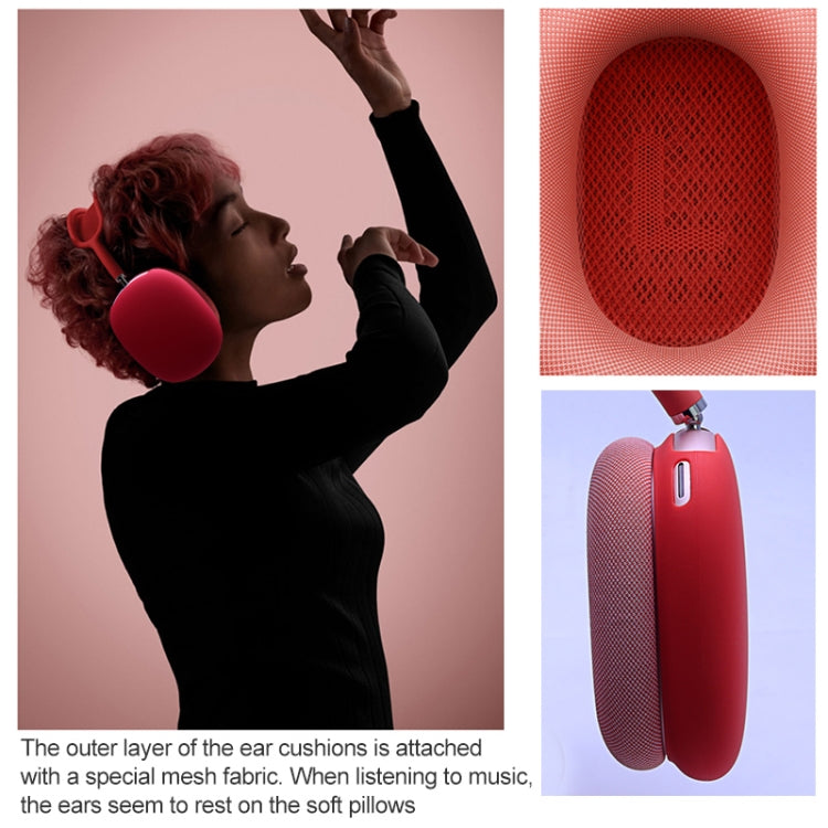 A Pair Full Coverage Anti-scratch Silicone Headphone Protective Case for AirPods Max(Silver Grey) - For AirPods Max by PMC TechLife | Online Shopping South Africa | PMC TechLife