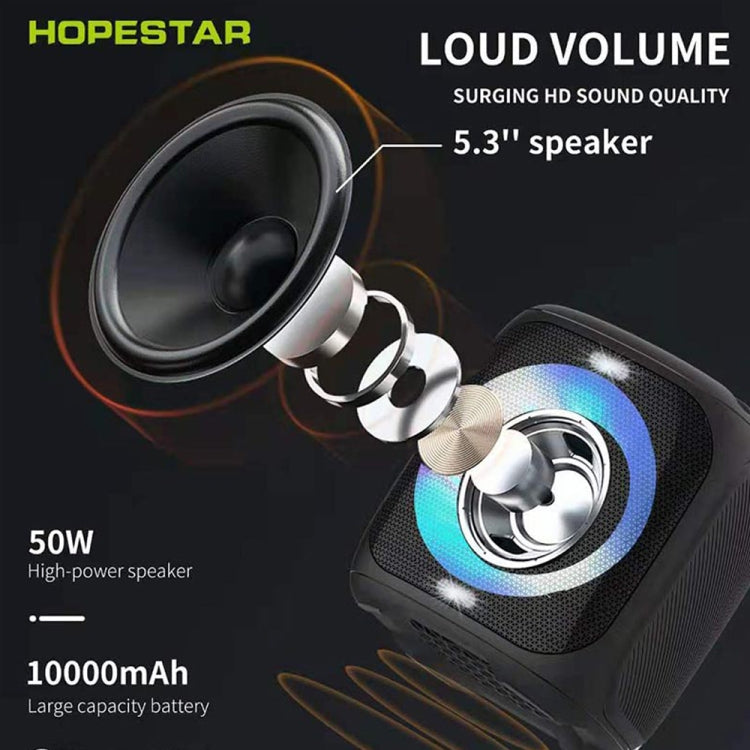 HOPESTAR Party100 Bluetooth 5.0 Portable Waterproof Wireless Bluetooth Speaker with Mobile Charging Function (Black) - free shipping - PMC Jewellery - Order now!