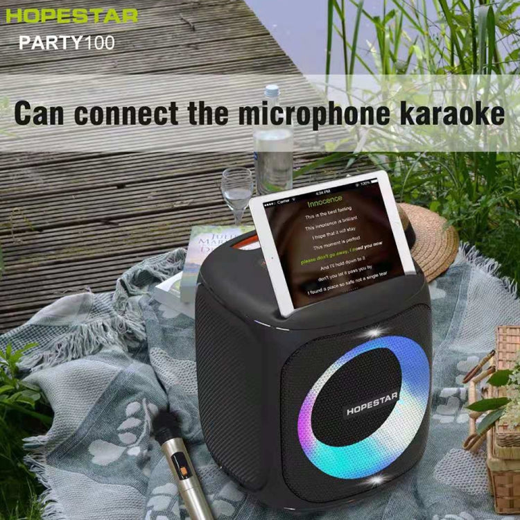 HOPESTAR Party100 Bluetooth 5.0 Portable Waterproof Wireless Bluetooth Speaker with Mobile Charging Function (Green) - Desktop Speaker by HOPESTAR | Online Shopping South Africa | PMC Jewellery | Buy Now Pay Later Mobicred