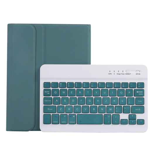 C06B Ultra-thin Candy Colors Bluetooth Keyboard Tablet Case for iPad mini 6, with Stand & Pen Slot (Dark Green) - For iPad mini by PMC Jewellery | Online Shopping South Africa | PMC Jewellery