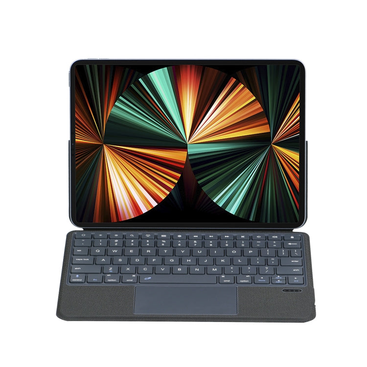 P3125-6 Grid Bluetooth Keyboard Leather Case with Touch Pad For iPad Air 11 2024 / Air 5 10.9 2022 / Air 4 10.9 2020 / iPad Pro 11 2021/2020/2018(Black) - free shipping - PMC TechLife - Order now!