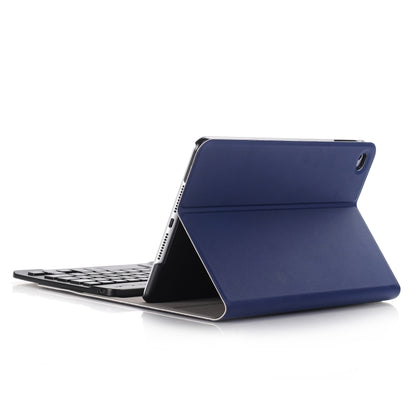 A05 Bluetooth 3.0 Ultra-thin ABS Detachable Bluetooth Keyboard Leather Tablet Case for iPad mini 5, with Holder(Dark Blue) - For iPad mini by PMC Jewellery | Online Shopping South Africa | PMC Jewellery | Buy Now Pay Later Mobicred