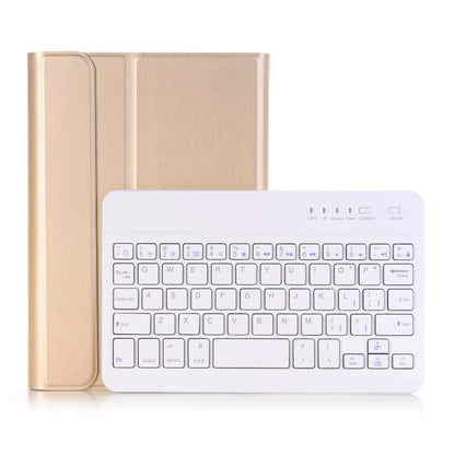 A05 Bluetooth 3.0 Ultra-thin ABS Detachable Bluetooth Keyboard Leather Tablet Case for iPad mini 5, with Holder(Gold) - For iPad mini by PMC Jewellery | Online Shopping South Africa | PMC Jewellery | Buy Now Pay Later Mobicred