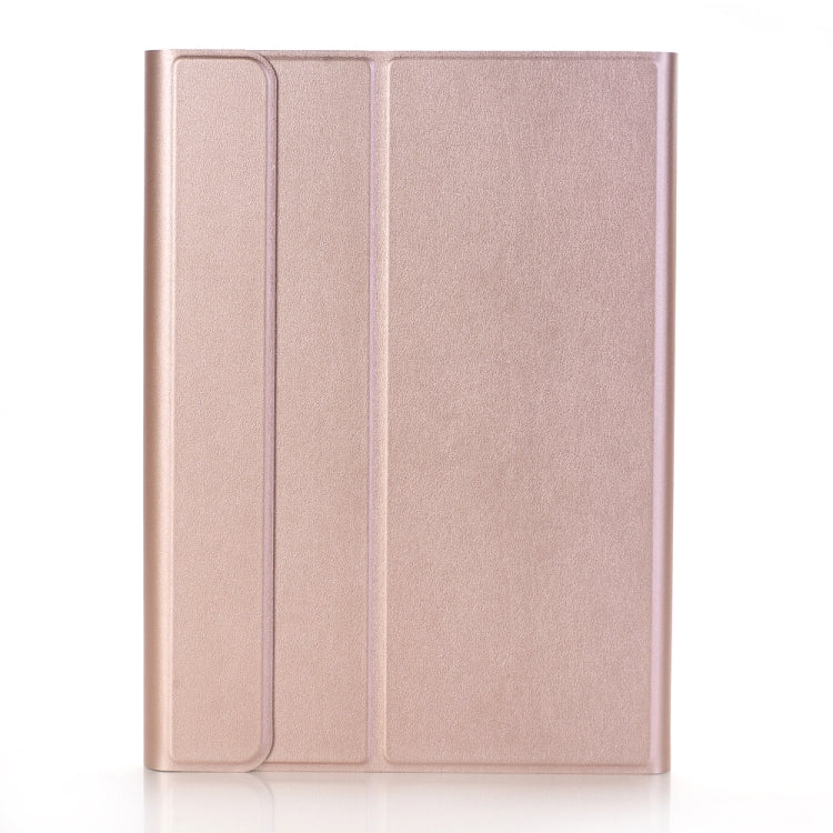 A09 Bluetooth 3.0 Ultra-thin ABS Detachable Bluetooth Keyboard Leather Tablet Case for iPad Air / Pro 10.5 inch (2019), with Holder (Rose Gold) - For iPad Pro by PMC Jewellery | Online Shopping South Africa | PMC Jewellery | Buy Now Pay Later Mobicred