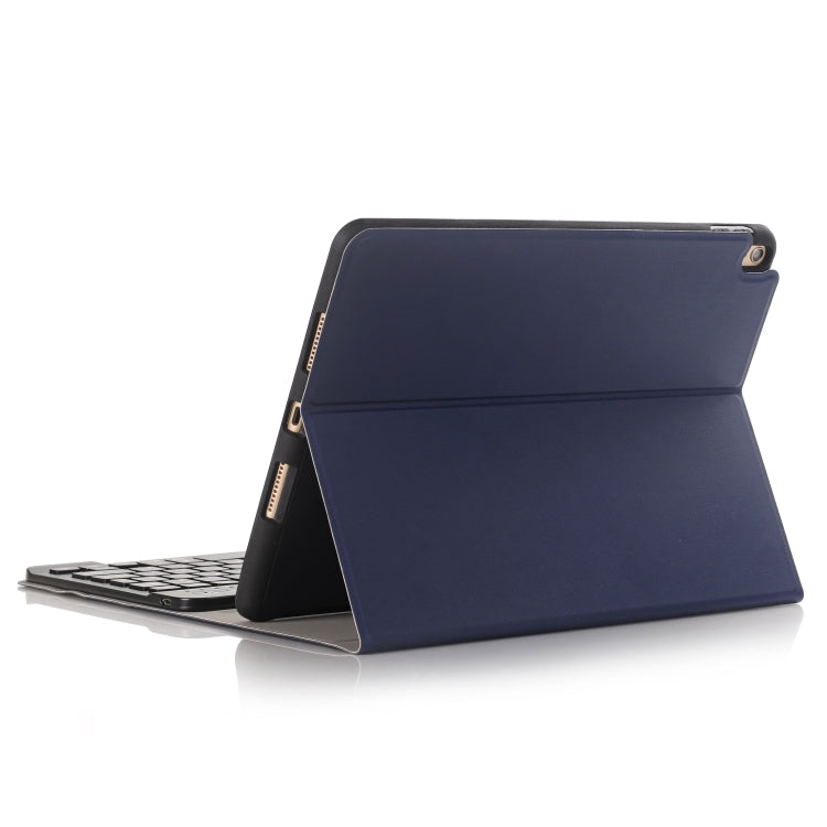 A09B Bluetooth 3.0 Ultra-thin ABS Detachable Bluetooth Keyboard Leather Tablet Case for iPad Air / Pro 10.5 inch (2019), with Pen Slot & Holder (Dark Blue) - For iPad Pro by PMC Jewellery | Online Shopping South Africa | PMC Jewellery | Buy Now Pay Later Mobicred