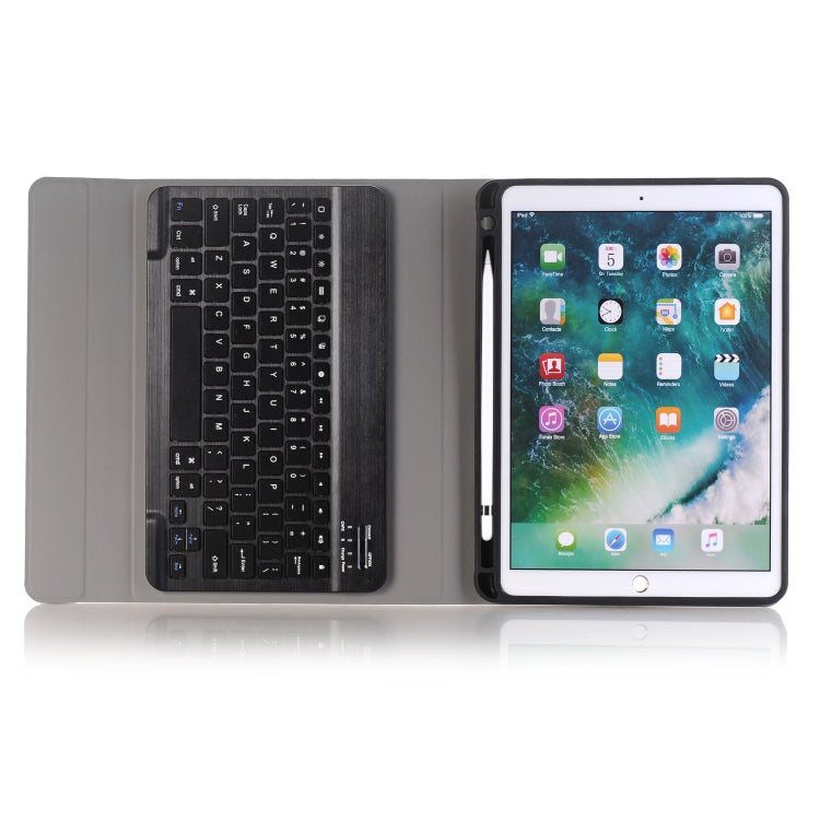 A09B Bluetooth 3.0 Ultra-thin ABS Detachable Bluetooth Keyboard Leather Tablet Case for iPad Air / Pro 10.5 inch (2019), with Pen Slot & Holder (Dark Blue) - For iPad Pro by PMC Jewellery | Online Shopping South Africa | PMC Jewellery | Buy Now Pay Later Mobicred
