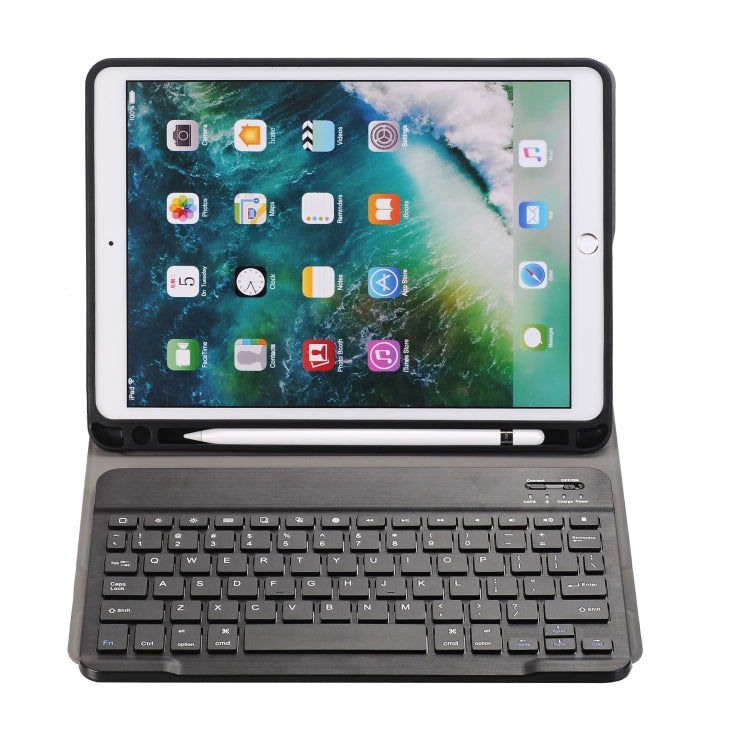 A09B Bluetooth 3.0 Ultra-thin ABS Detachable Bluetooth Keyboard Leather Tablet Case for iPad Air / Pro 10.5 inch (2019), with Pen Slot & Holder (Dark Blue) - For iPad Pro by PMC Jewellery | Online Shopping South Africa | PMC Jewellery | Buy Now Pay Later Mobicred