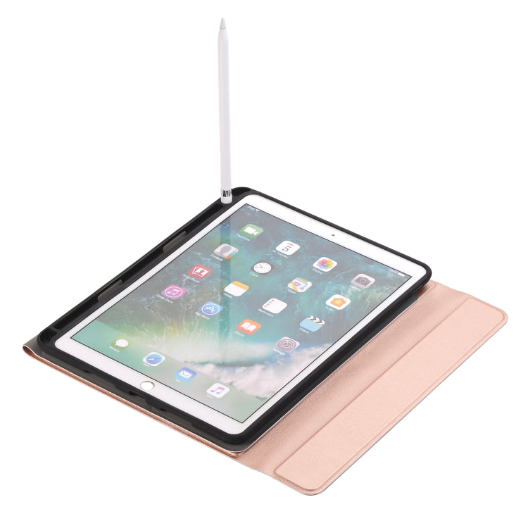 A09B Bluetooth 3.0 Ultra-thin ABS Detachable Bluetooth Keyboard Leather Tablet Case for iPad Air / Pro 10.5 inch (2019), with Pen Slot & Holder (Rose Gold) - For iPad Pro by PMC Jewellery | Online Shopping South Africa | PMC Jewellery | Buy Now Pay Later Mobicred