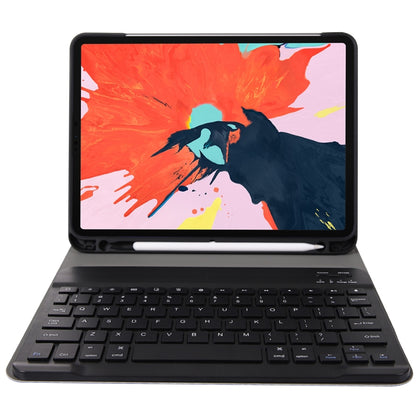 A11B Bluetooth 3.0 Ultra-thin ABS Detachable Bluetooth Keyboard Leather Tablet Case for iPad Pro 11 inch （2018）, with Pen Slot & Holder (Black) - For iPad Pro by PMC Jewellery | Online Shopping South Africa | PMC Jewellery | Buy Now Pay Later Mobicred