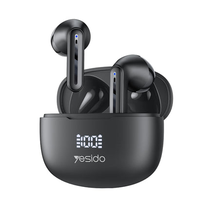 Yesido TWS19 Bluetooth 5.3 LED Digital Display ENC Noise Reduction Bluetooth Earphone (Black) - TWS Earphone by Yesido | Online Shopping South Africa | PMC Jewellery | Buy Now Pay Later Mobicred