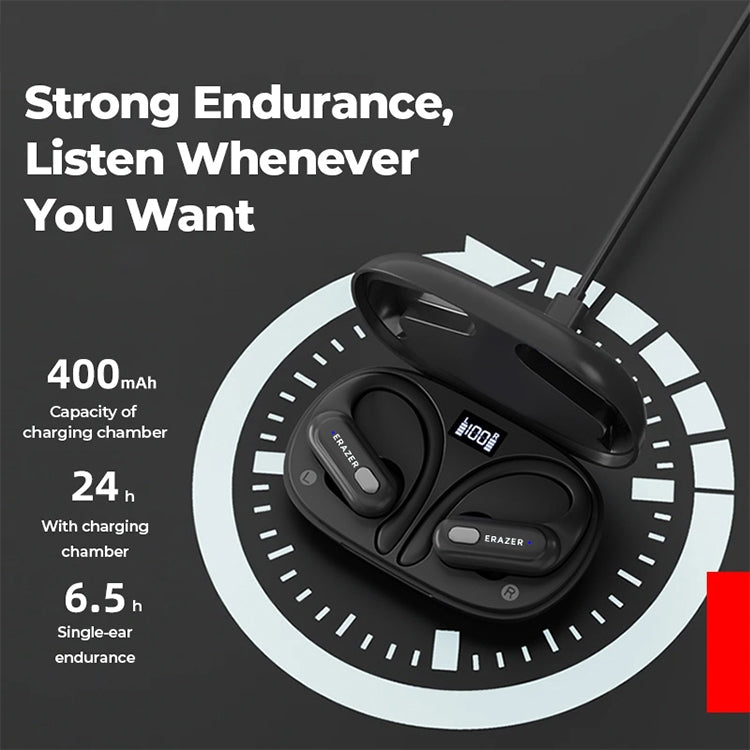 Lenovo Erazer XT60 Pro Bluetooth 5.3 Ear-mounted Sports Wireless Bluetooth Earphone (White) - free shipping - PMC TechLife - Order now!