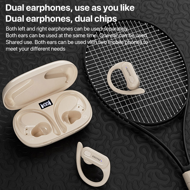 Lenovo Erazer XT60 Pro Bluetooth 5.3 Ear-mounted Sports Wireless Bluetooth Earphone (White) - free shipping - PMC TechLife - Order now!