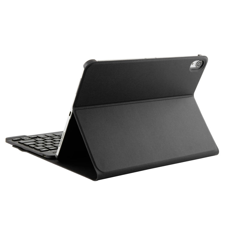 1130B Detachable Bluetooth 3.0 ABS Brushed Texture Keyboard + Lambskin Texture Leather Tablet Case for iPad Pro 11 inch (2018), with Three-gear Adjustment / Magnetic / Sleep Function(Black) - For iPad Pro by PMC TechLife | Online Shopping South Africa | PMC TechLife