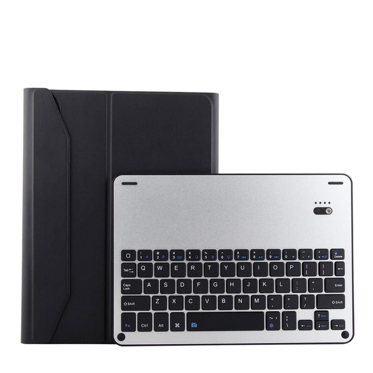 1139B Detachable Bluetooth 3.0 Aluminum Alloy Keyboard + Lambskin Texture Leather Tablet Case for iPad Pro 11 inch (2018), with Three-gear Adjustment / Magnetic / Sleep Function (Black Silver) - For iPad Pro by PMC TechLife | Online Shopping South Africa | PMC TechLife