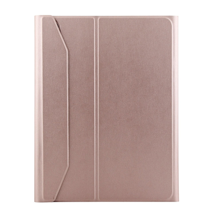 1139B Detachable Bluetooth 3.0 Aluminum Alloy Keyboard + Lambskin Texture Leather Tablet Case for iPad Pro 11 inch (2018), with Three-gear Adjustment / Magnetic / Sleep Function (Pink) - For iPad Pro by PMC TechLife | Online Shopping South Africa | PMC TechLife | Buy Now Pay Later Mobicred